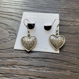 Sterling silver heart earrings